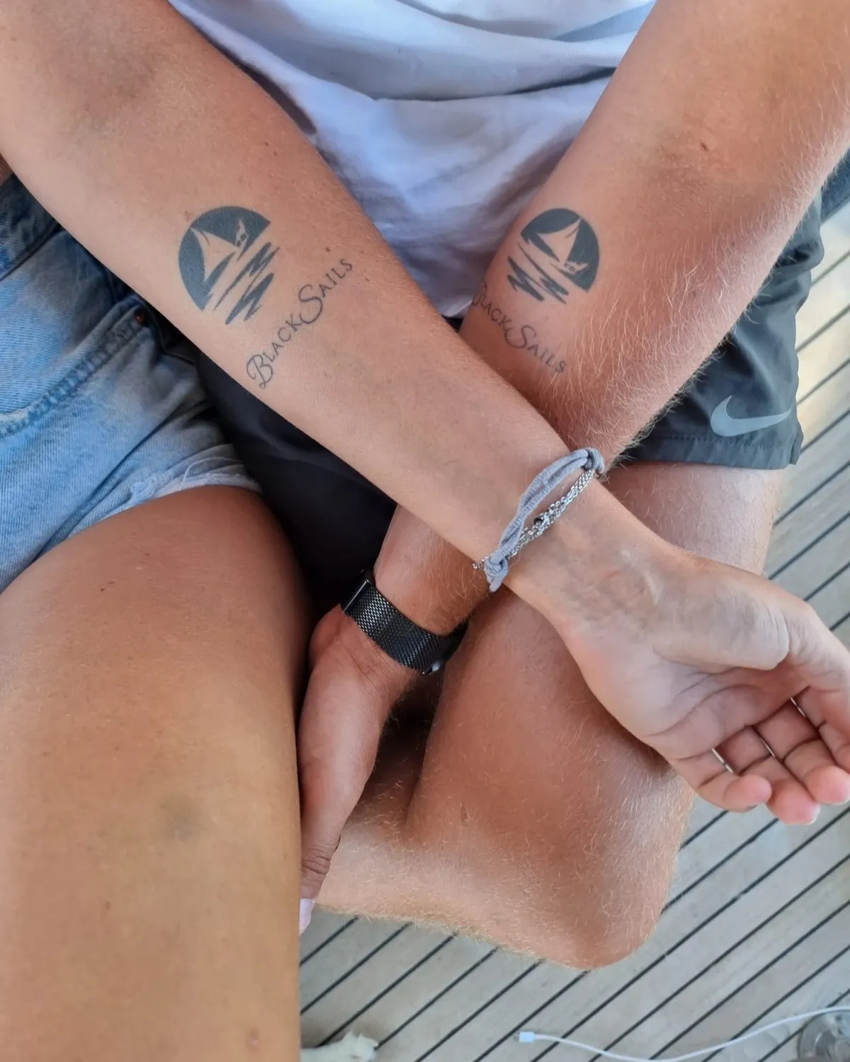 Unserer Reise auf See beginnt.