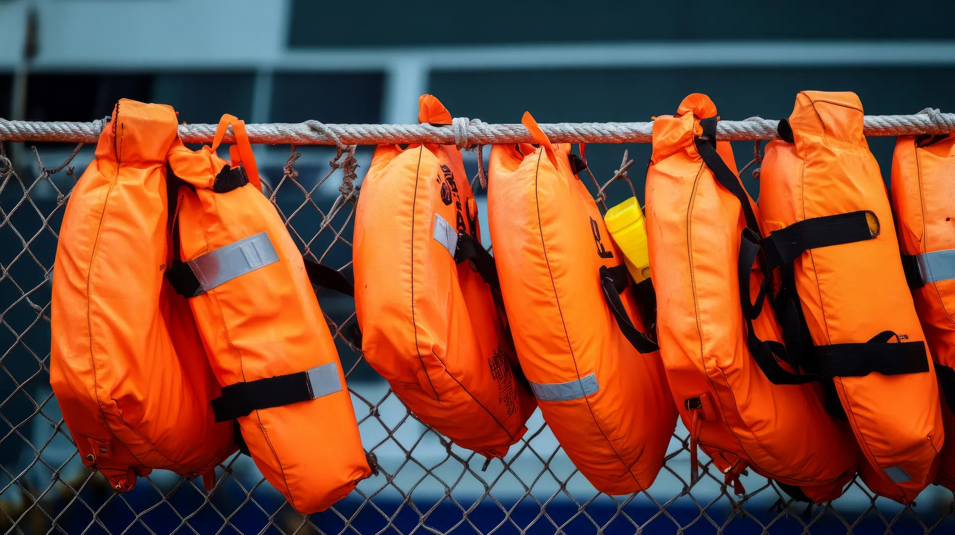Rettungswesten an Bord einer Segelyacht