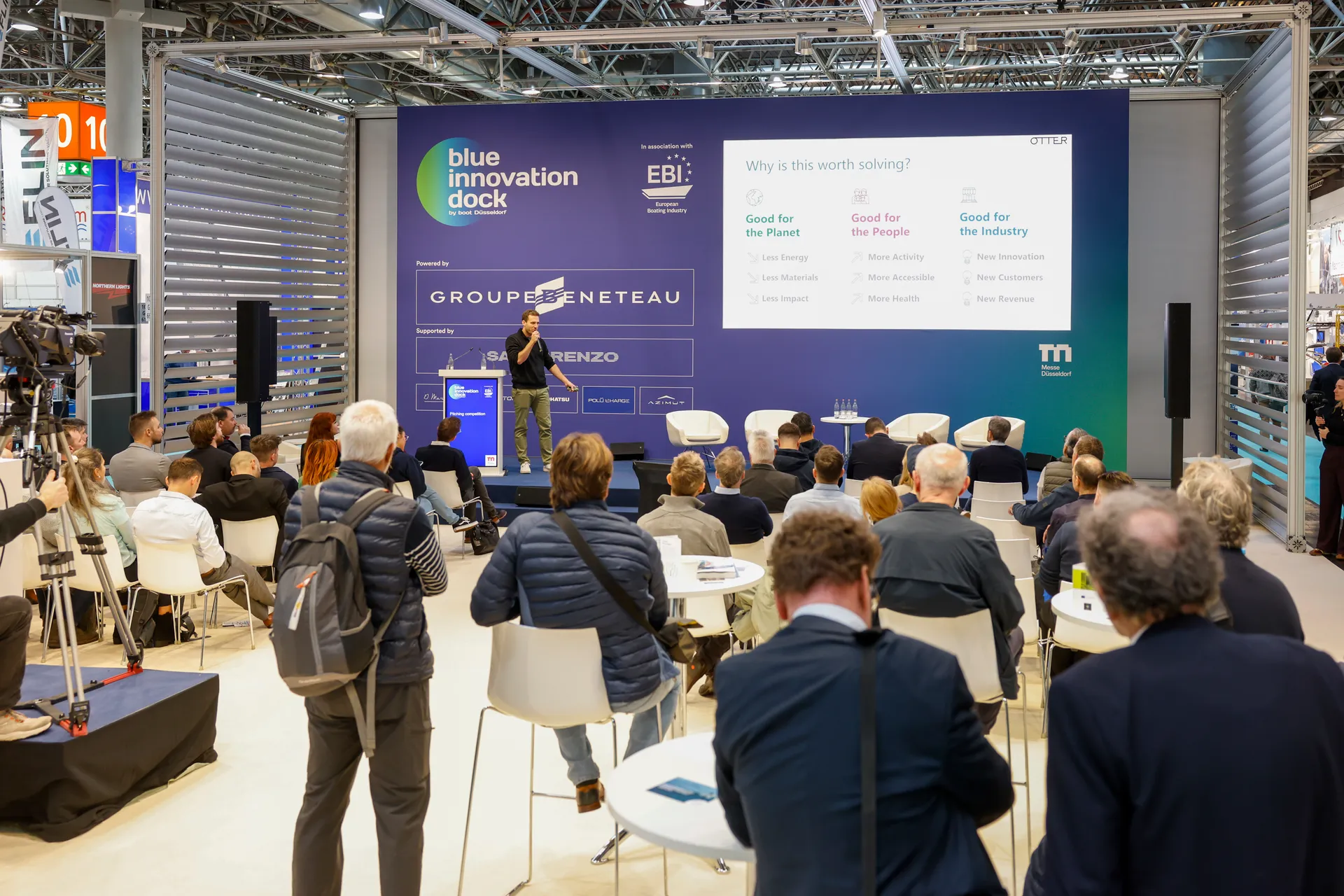 „Zitat von Klaus Jansen zur Verbindung von Nachhaltigkeit und Innovation auf der Boot Düsseldorf 2025.“